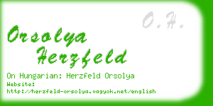 orsolya herzfeld business card